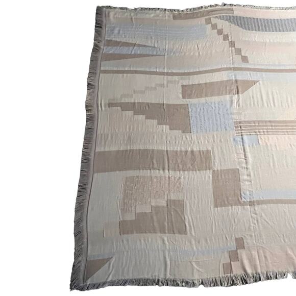 Multicolor Abstract Print Blanket Scarf - Picture 9 of 11